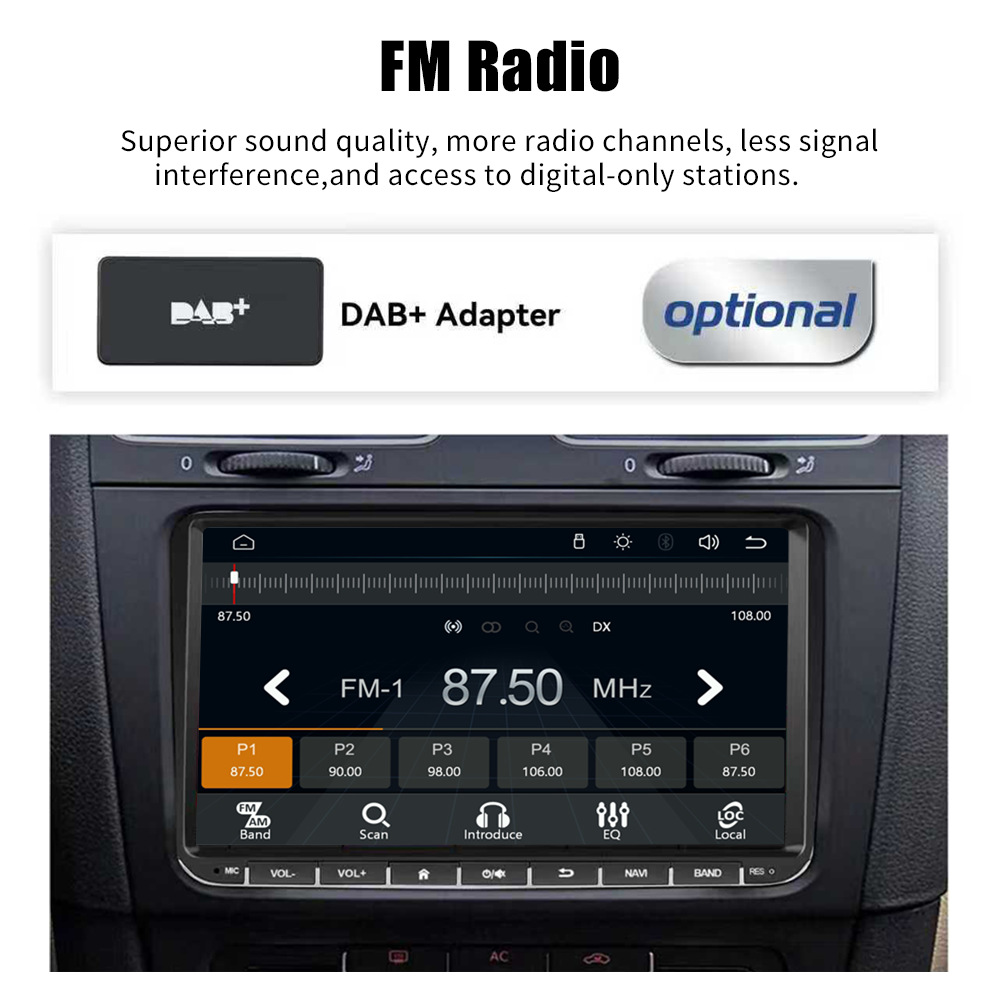Exclusively for Cross-Border Sales, Volkswagen 9inch Linux Car Radio, Navigation Touch Screen, Multimedia Player