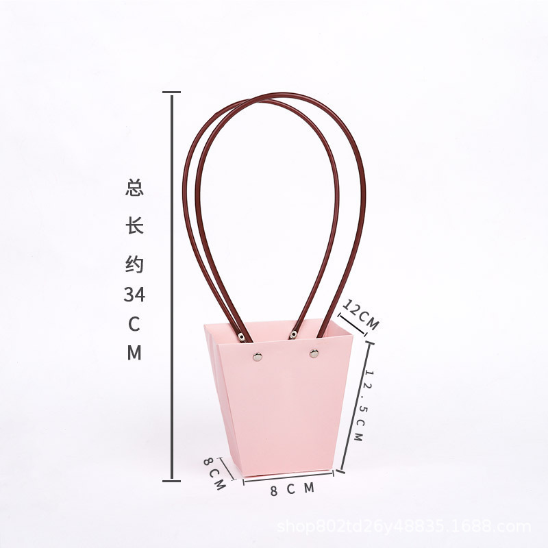 Bolsa de PVC transparente para arreglos florales del Día de la Diosa, bolsa impermeable para ramo de flores, caja de flores portátil, bolsa de embalaje para flores