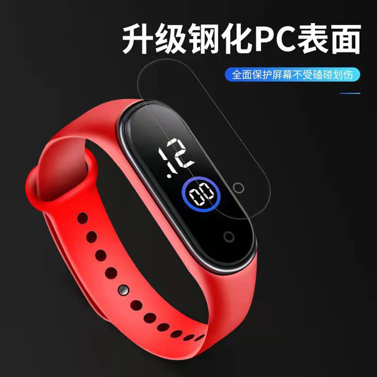 Nuevo M4 reloj electrónico pulsera pantalla táctil impermeable gran fuente moda deportes estudiante LED reloj electrónico