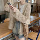 25 New Hollow-out Sunscreen Knitted Cardigan Women's Summer Thin Sweater Air Conditioning Outer Jacket Loose Lazy Jacket
