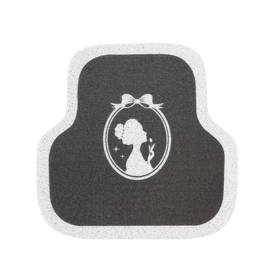 Car Mat Fashion Goddess – Universal Foot Pad - black-goddess-bow-foot-pad-rear