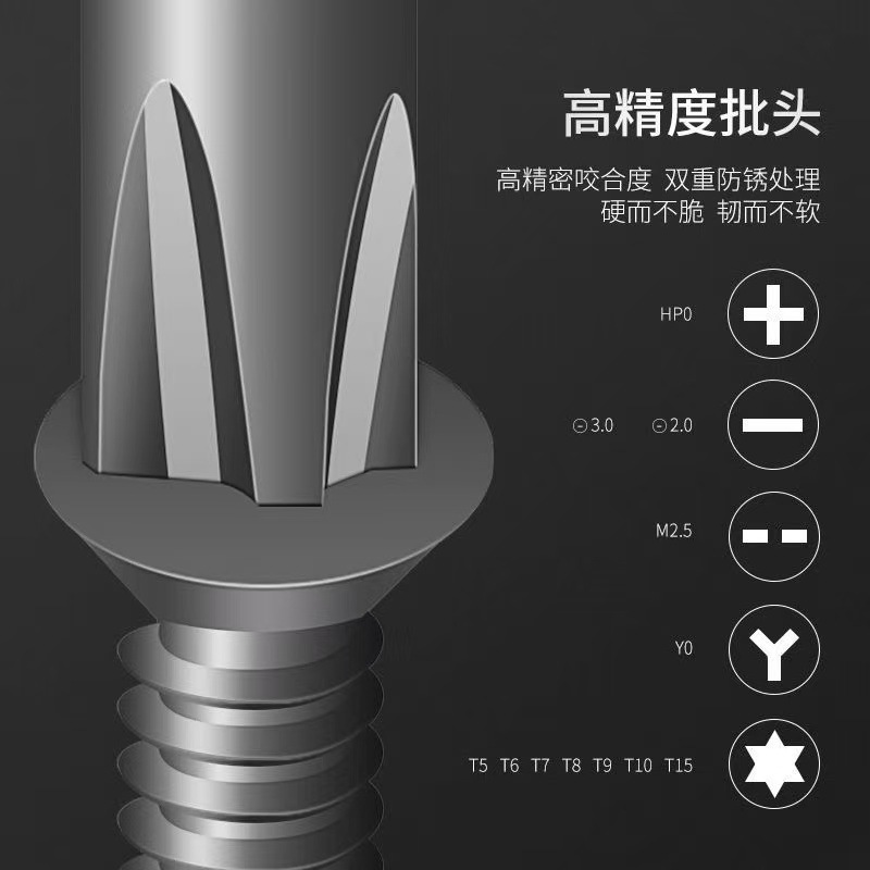 특수 모양의 스크루 드라이버 세트 6 IN 1 다기능 도구 U 자형 Y 자형 매화 삼각형 특수 모양