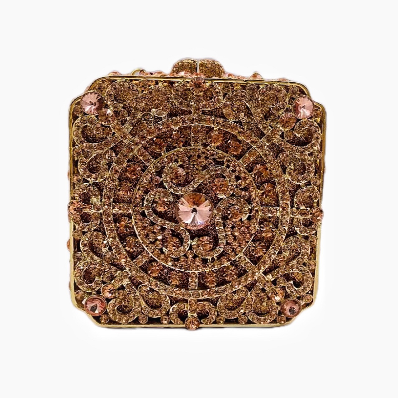 * Nuevo paquete transfronterizo de caja cuadrada con diamantes bolsas de banquete europeas y estadounidenses bolsas de diamantes de mano bolsas de embrague