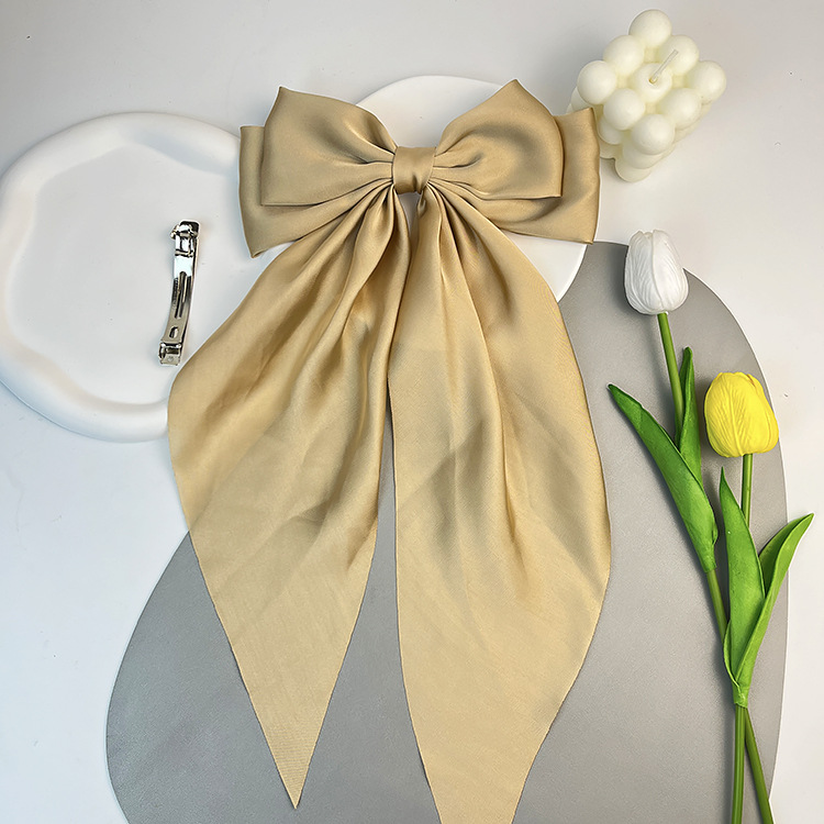 Women's Sweet Bow Knot Satin Hair Clip display picture 14
