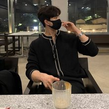 针织上衣设计感潮男毛衣情侣毛衣爆款新款宽松潮流宽松美式东大门