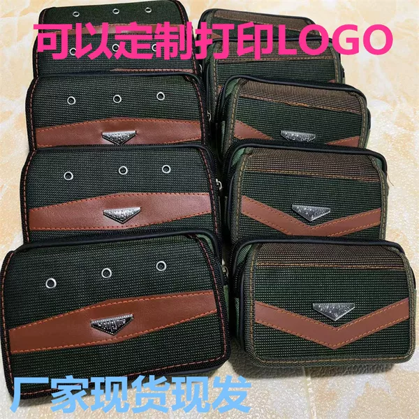 Men's Large Oxford Cloth Phone Bag with Belt Loop, Canvas Bag for Work Site, Phone Waist Bag, Crossbody Bag for Work Site Use