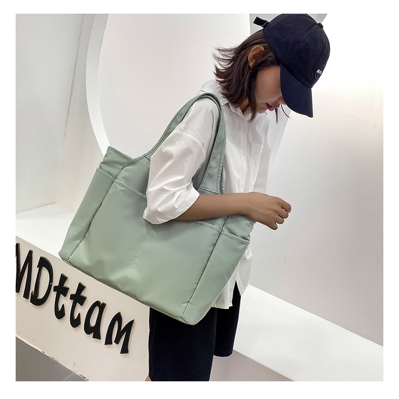 Bolsa de viaje de gran capacidad transfronteriza de las mujeres ligero de tela Oxford de cercanías simple bolsa de viaje bolsa de hombro de mamá