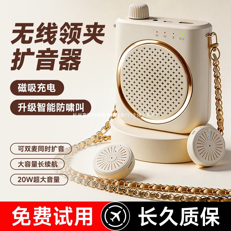 Wireless Beehive Amplifier Teacher's Clip-On Microphone for Teaching and Public Speaking Tour Guide Speaker Loudspeaker