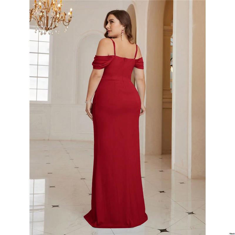 2026 Autumn and Winter Cross-Border Export New Guest Wedding Dress Shoulder Size Enlarged Cold 2026 Autumn and Winter Cross-Border Export New Guest Wedding Dress Shoulder Size Enlarged Cold
