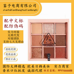 韩国正品3c九宫格e眼影盘overtake橘棕盘哑光珠光亮片持久9色眼影