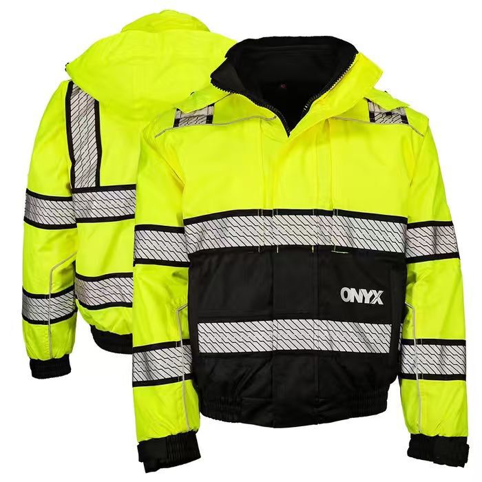 Outdoor Construction Protective Clothing Reflective Safety Three-In-One Jacket Color-Blocking Engineering Thickened Wear-Resistant Tear-Resistant Labor Protection Outerwear Outdoor Construction Protective Clothing Reflective Safety Three-In-One Jacket Color-Blocking Engineering Thickened Wear-Resistant Tear-Resistant Labor Protection Outerwear