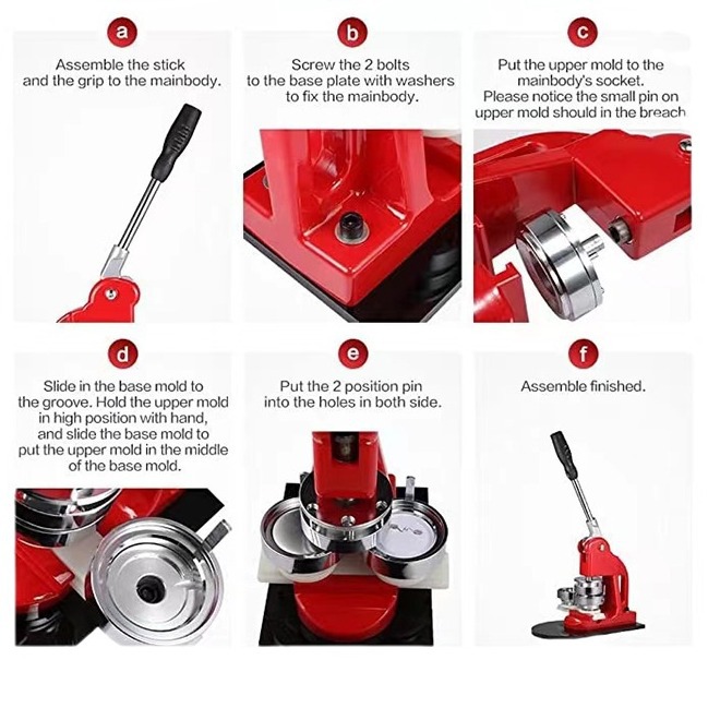 Makou Iron Badge Machine Breast Chapters Machine DIY Equipment Bar…