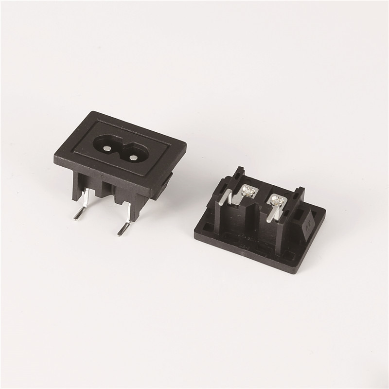 AC电源插座母座大八字尾插座XC-024A兴磁厂家全铜防火阻燃DB-8