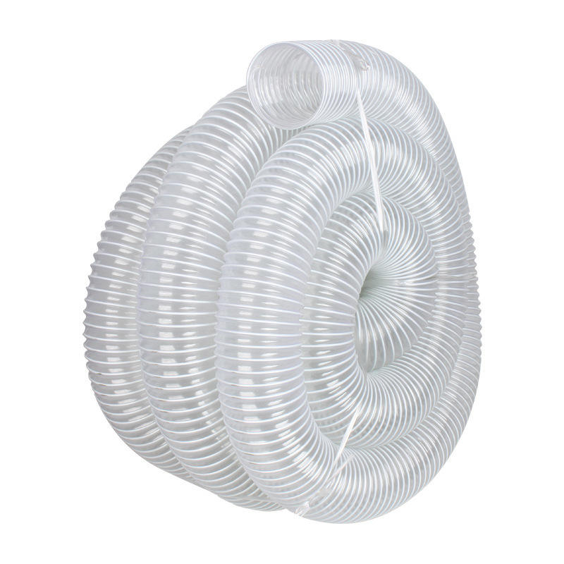 PVC钢丝软管波纹塑料伸缩管工业通风管排风管吸尘塑料管PVC吸尘管