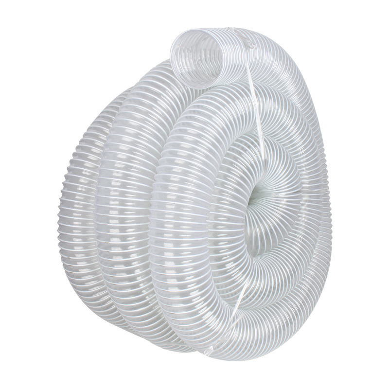 Pvc Steel Wire Flexible Hose Corrugated Telescopic Tube Ventilation Pipe Exhaust Pipe Vacuum Plastic Pipe Pvc Vacuum Pipe High Temperature Resistant