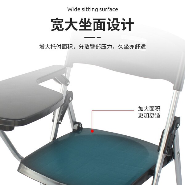 Folding chair with writing board folding chair folding stool plastic…
