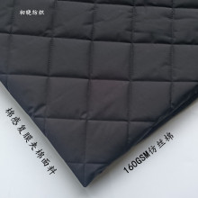 复膜棉感夹棉面料绣花面料刺绣布料棉衣电脑绗缝绗绣设计师布料