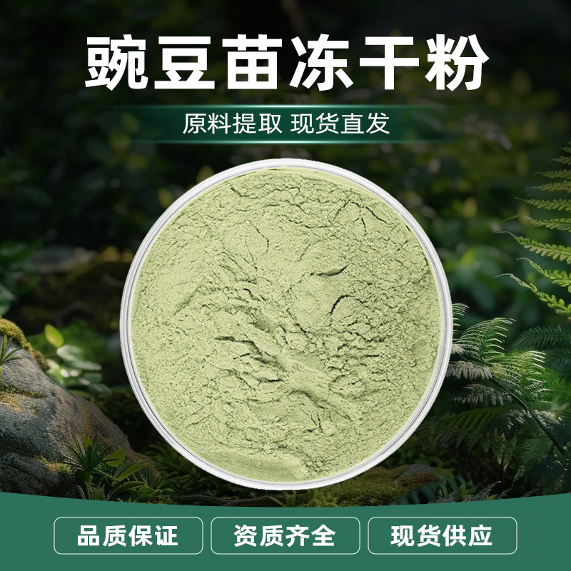 Freeze-Dried Pea Sprout Powder, Light Green Powder, Easily Soluble in Water, Pea Sprout Scent, Sealed and Stored in a Cool, Dry Place