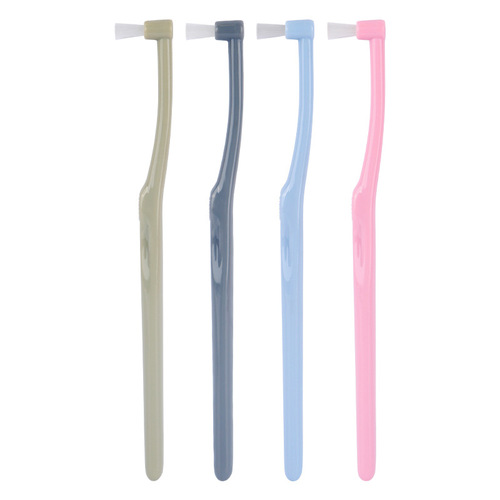 New cluster small flat head braces toothbrush Medical cleaning single beam orthodontic toothbrush interdental brush small head wisdom teeth portable batch