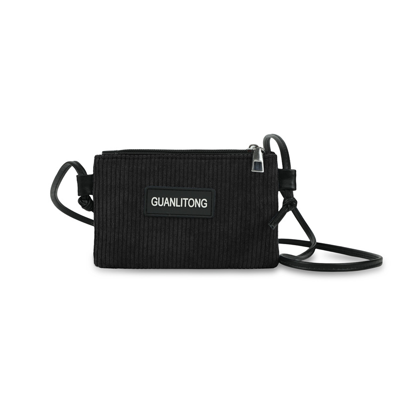 Bolsos de hombro para niños y niñas de estilo coreano ligeros mini letras de cambio bolsas de acessorios para niños de lana sólida