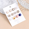 Fashionable small brooch, set, protective underware, pin, shirt, Korean style, clips included