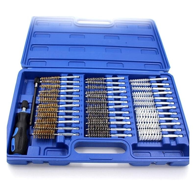 Cross-Border 38-Piece Cleaning Pipe Brush Aluminum Alloy Handle Wire Brush Hardware Brush Gun Brush Multi-Functional Pipe Dredging and Cleaning Cross-Border 38-Piece Cleaning Pipe Brush Aluminum Alloy Handle Wire Brush Hardware Brush Gun Brush Multi-Functional Pipe Dredging and Cleaning