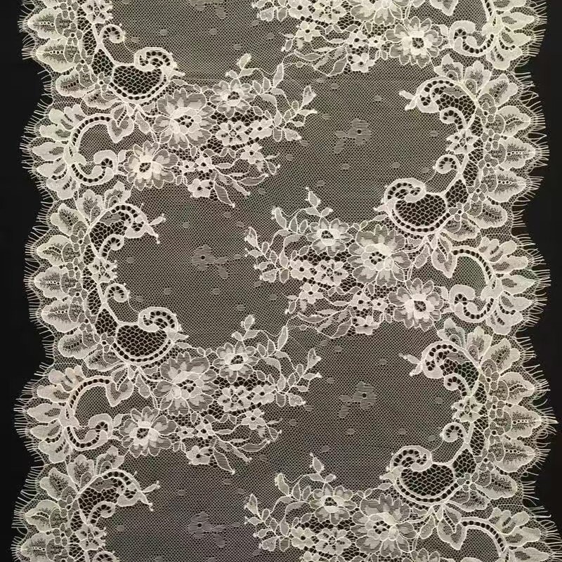 Special offer nylon 40cm non-elastic cutting line bilateral lace eyelash lace women's underwear wedding dress DIY clothing accessories Special offer nylon 40cm non-elastic cutting line bilateral lace eyelash lace women's underwear wedding dress DIY clothing accessories