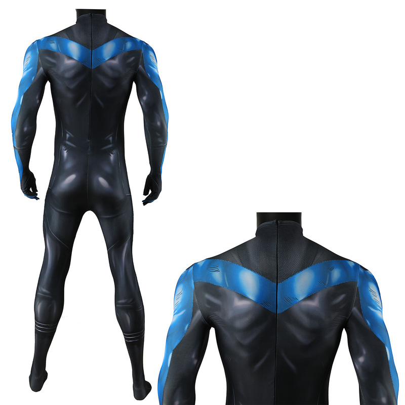 DCバットマン沈黙夜翼青版cos連体服ハロウィーン舞台服コスプレレオタード|undefined