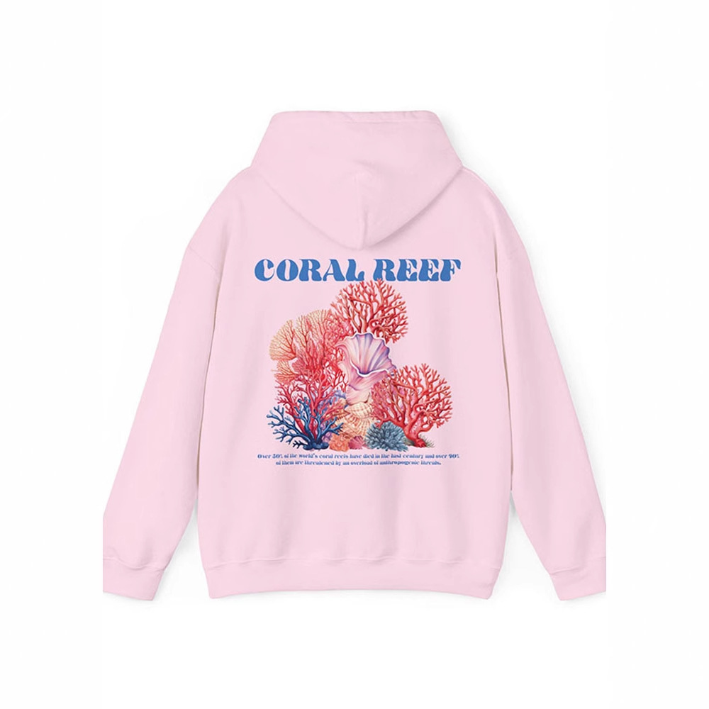 Sudadera con capucha de vacaciones junto al mar con cordón roscado suelto transfronterizo europeo y americano