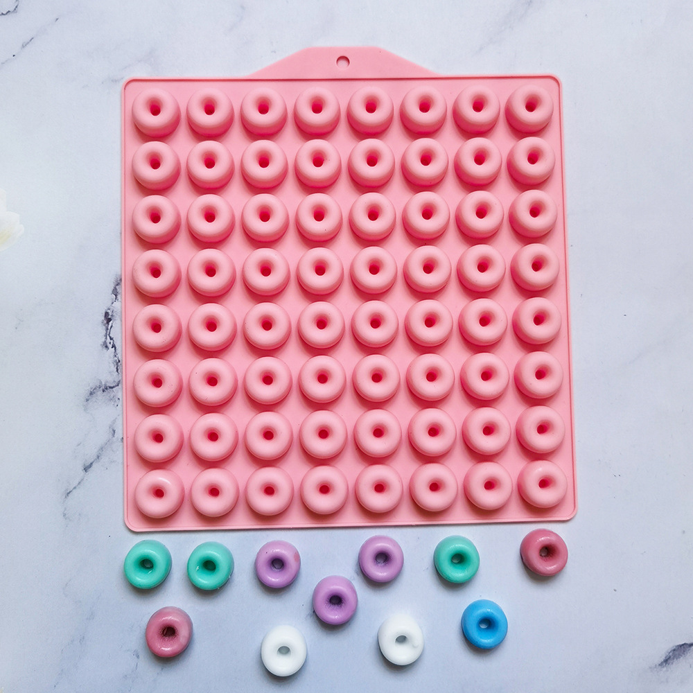 64 Donuts 384 molde de silicona para pastel de chocolate molde de pan herramientas de panadería