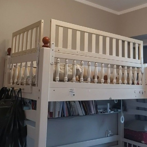 床围栏婴儿实木无漆婴儿床防护栏加高宝宝围栏大床边防护挡板加高