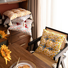 田园风坐垫椅子垫家用客厅碎花餐桌椅垫加厚保暖屁股垫子跨境批发