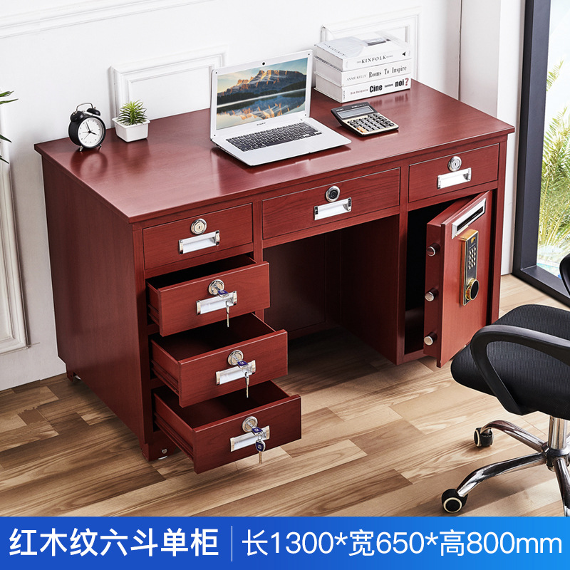 (두꺼운 모든 강철) 붉은 나뭇결 6 개의 서랍 1.3 m-70% People's Choice