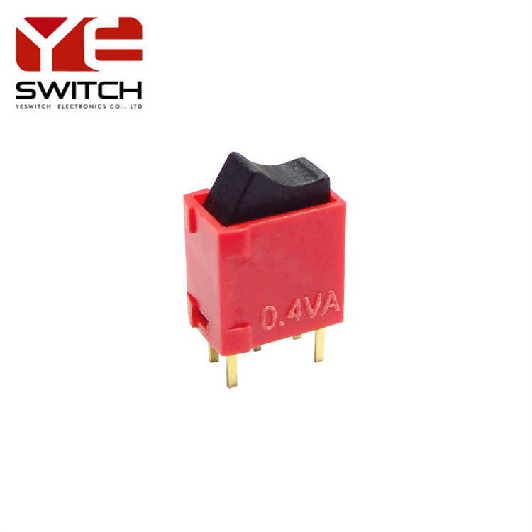 单极双极直角弯脚超小型拨柄ROCKER迷你船型微型防水翘板开关