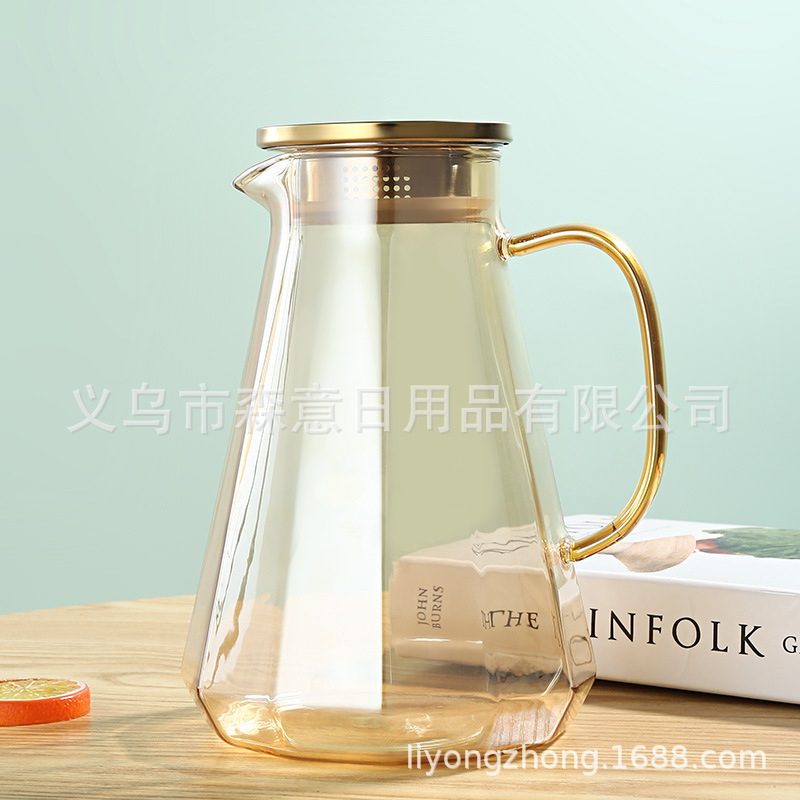 Esmalte taza de agua de color flor creativa taza de té taza de jugo taza de vidrio de cristal resistente al calor taza de café taza de pareja de gama alta regalo de la taza