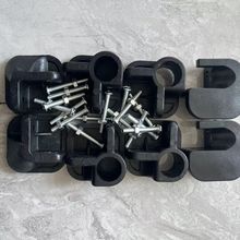 折叠椅配件月亮椅缩料金属椅脚钓鱼沙滩塑料椅子脚折叠椅脚无