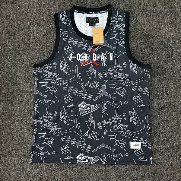 Breathable Vest American Style Aj Flying Man Loose Casual Training Sports Fitness Vest Sleeveless Basketball Quick-Drying T-Shirt Summer