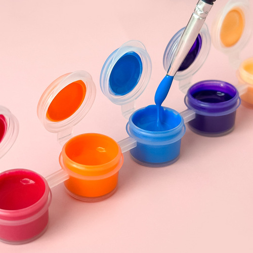 6-color acrylic paint DIY student art painting pigment graffiti fan colorful drawing plaster body paint sticks