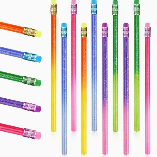 Lápiz de escritura cambiante de color brillante lápiz de madera destacado lápiz HB Premio Comercio exterior lápiz al por mayor