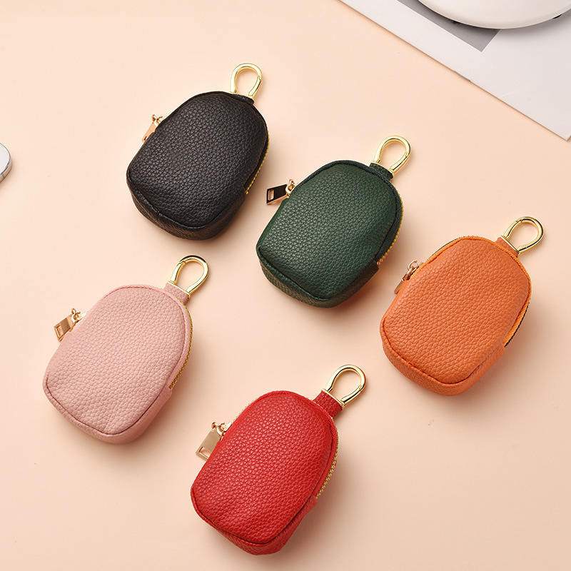 New Cross-Border Amazon Best-Selling Key Bag, Mini Cute Solid Color Storage Bag, Multi-Functional Car Key Bag
