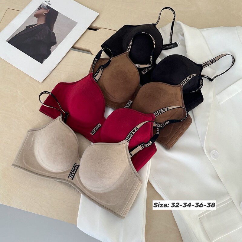 Original Thickened 5cm Small Chest Push-Up Bra for Women, Autumn and Winter Velvet Letter Strap Bra for Flat Chest Original Thickened 5cm Small Chest Push-Up Bra for Women, Autumn and Winter Velvet Letter Strap Bra for Flat Chest