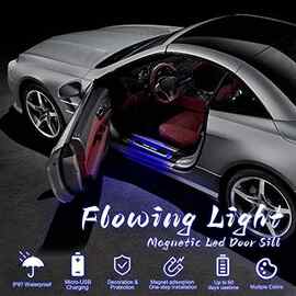 2个 颜色：图片色 材质：亚克力 汽车 LED 门踏板灯 门槛灯（前）