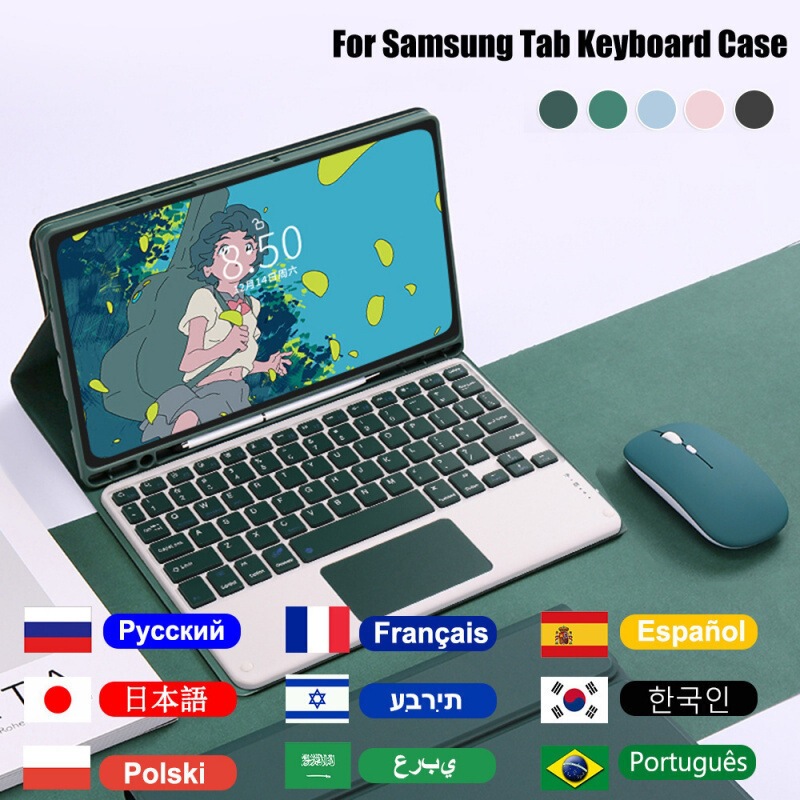 Suitable for Samsung Tab S10+ 10.9inch Magic Bluetooth Keyboard S9Fe A9Plus Touch Keyboard Protective Case Suitable for Samsung Tab S10+ 10.9inch Magic Bluetooth Keyboard S9Fe A9Plus Touch Keyboard Protective Case