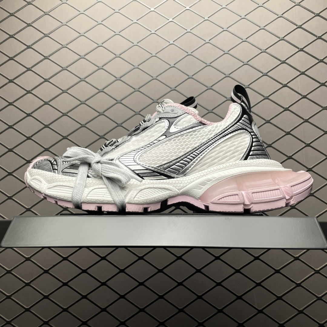 Ceiling Cross-Border Supply Bl B Brand 3XL Mesh Dad Shoes Pink Silver Thick-Soled Height-Increasing Shoes Unisex Sneakers
