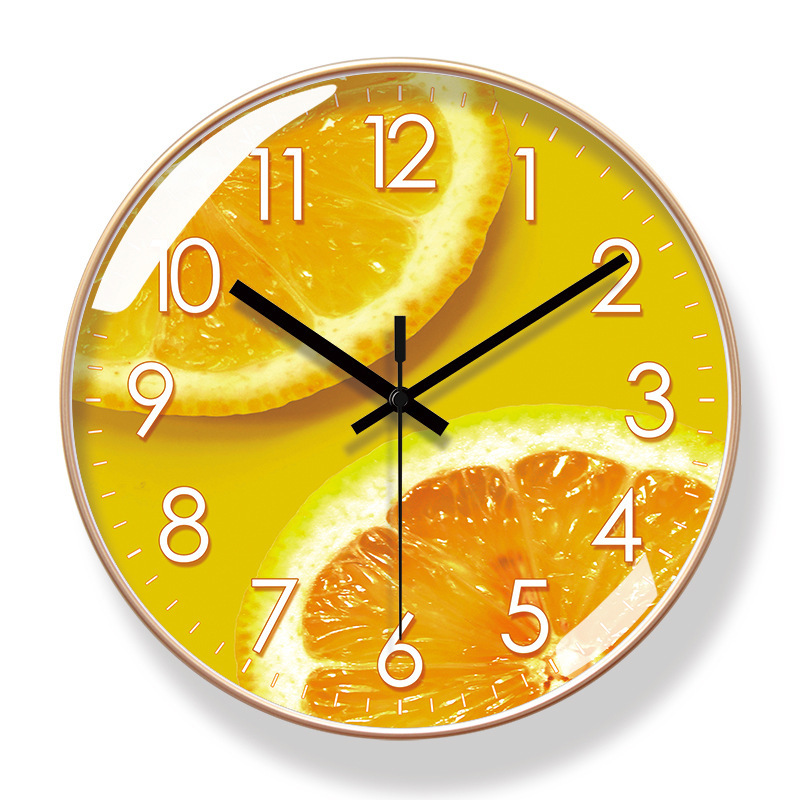 Reloj de pared 6091 para hotel/restaurante/supermercado de frutas, reloj de pared moderno silencioso de barrido de segundos, reloj de cuarzo de larga duración