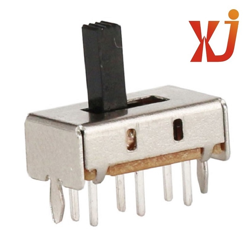 两档拨动开关12.7*7mm  二位拨动开关柄长2-10mm 双路2档推动开关