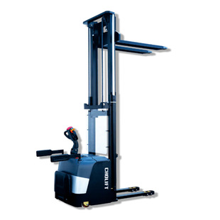 Electric Stacker with Power Storage, Vertical Pedal Forklift, Small Pallet Loading and Unloading Truck, Lift
