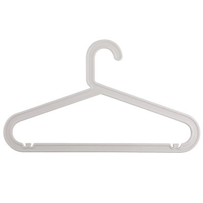 Plastic universal white hanger, lifting effect