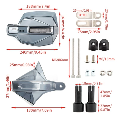 far-reaching handle windshield waterproof – Motorcycle Safety Supplies