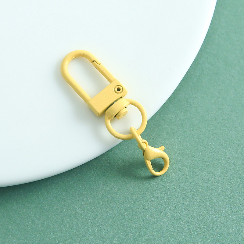 [Light Yellow] Door buckle + 14mm lobster clasp
